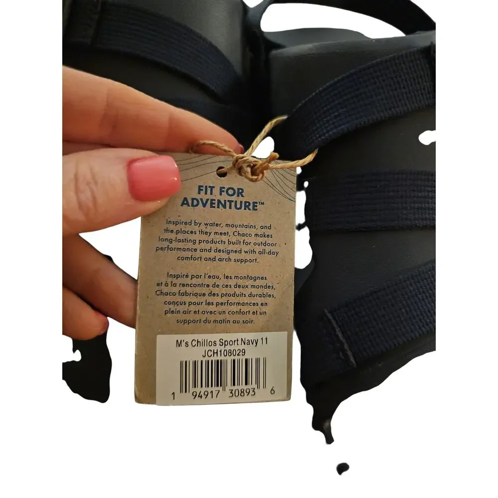 CHACOS Chillos Sport Navy blue Slide Mens 11 Outdoor Sandals new